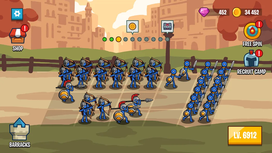 Stick Battle: War of Legions (Стик битва)  [МОД Много денег] Screenshot 4