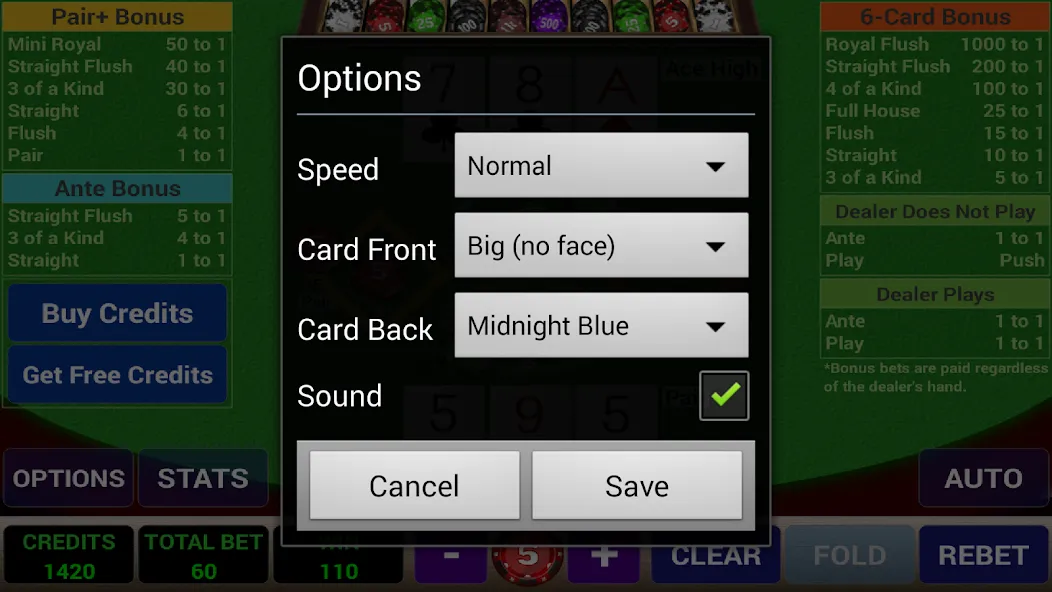 Ace 3-Card Poker (эйс 3)  [МОД Menu] Screenshot 4