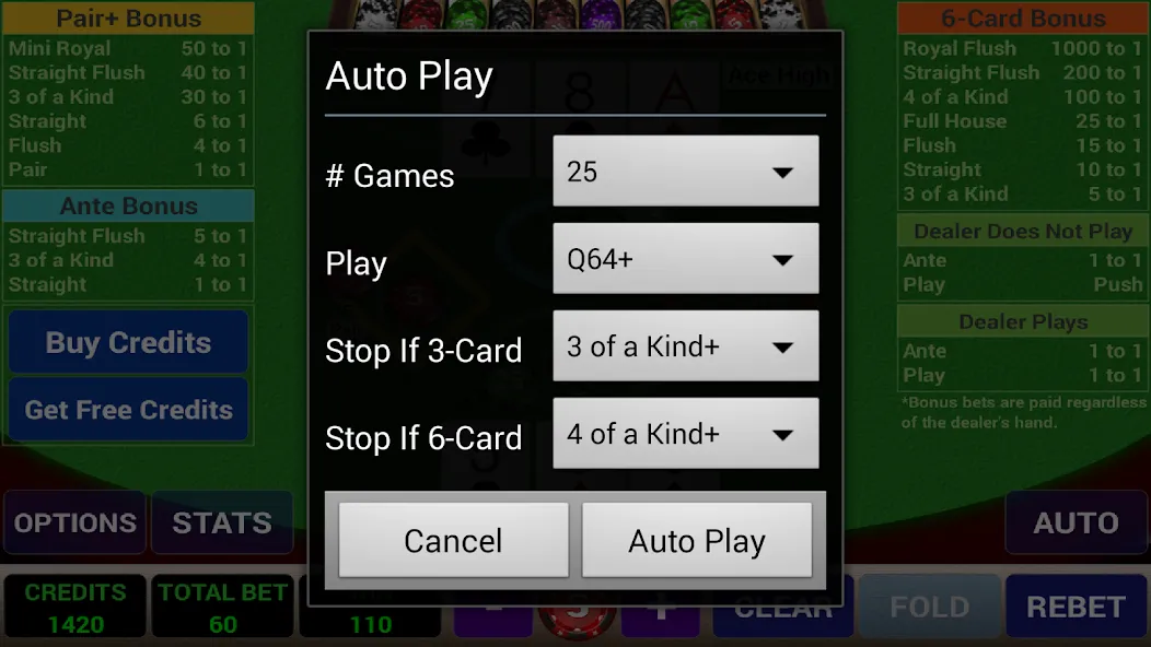 Ace 3-Card Poker (эйс 3)  [МОД Menu] Screenshot 5