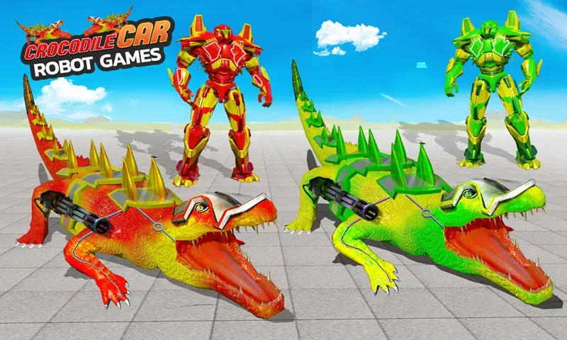 Robot Game Transform Crocodile  [МОД Unlocked] Screenshot 4
