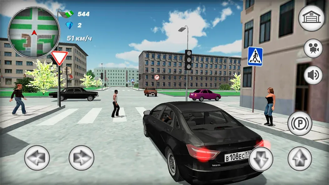 Русская тачка Лада Веста  [МОД Unlimited Money] Screenshot 3