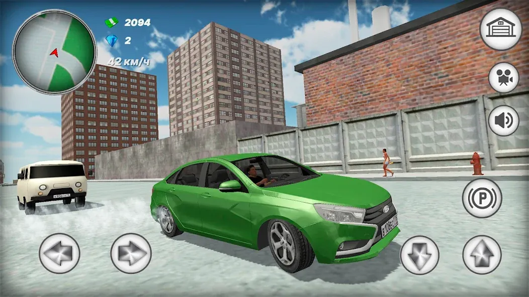 Русская тачка Лада Веста  [МОД Unlimited Money] Screenshot 4