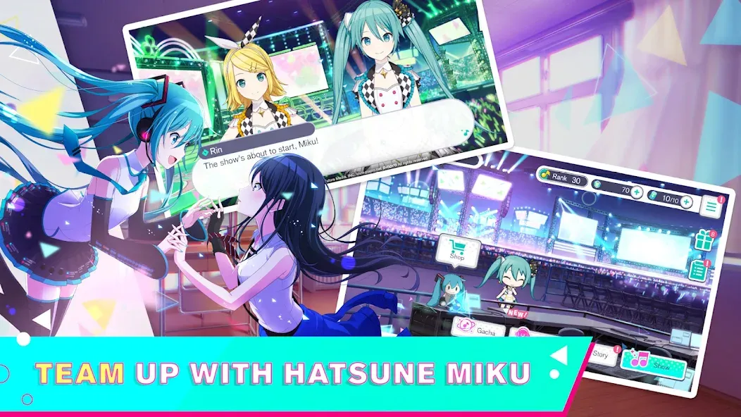 HATSUNE MIKU: COLORFUL STAGE! (Хацуне Мику)  [МОД Unlimited Money] Screenshot 1