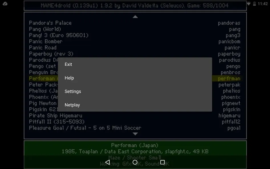 MAME4droid  (0.139u1) (МАМЕ4дроид)  [МОД Бесконечные монеты] Screenshot 4