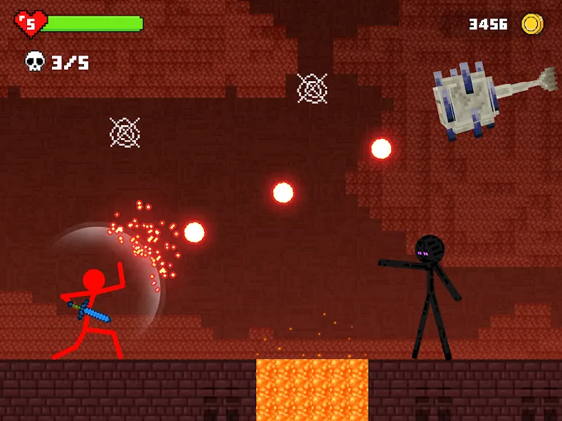 Stick-man Battle - Craft World  [МОД Бесконечные деньги] Screenshot 3