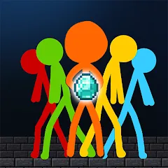 Взлом Stick-man Battle - Craft World  [МОД Бесконечные деньги] - стабильная версия apk на Андроид