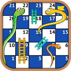 Взломанная Snakes and Ladders - Ludo Game (Змеи и лестницы)  [МОД Много денег] - полная версия apk на Андроид