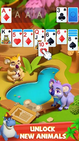 Solitaire - Wild Park  [МОД Много денег] Screenshot 5