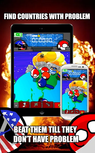 Polandball: Not Safe For World (Поландбол)  [МОД Mega Pack] Screenshot 1