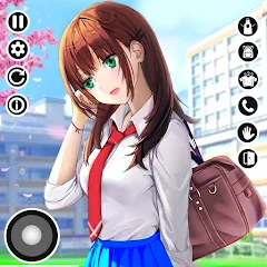 Взлом Anime High School Life  [МОД Много денег] - полная версия apk на Андроид