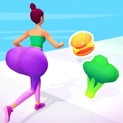 Скачать взлом Twerk Race 3D: Belly Body Run (Тверк Рейс 3D)  [МОД Много монет] - стабильная версия apk на Андроид