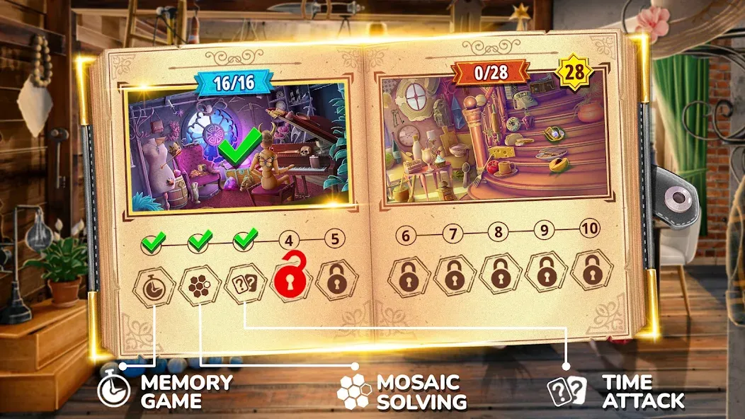 Books of Wonder Hidden Objects  [МОД Много денег] Screenshot 2