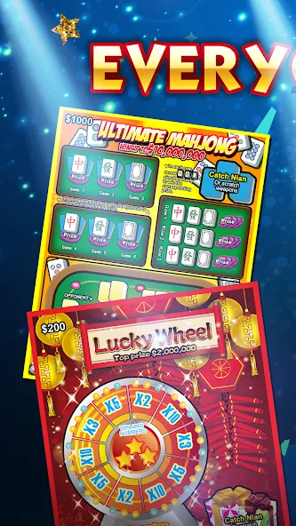 Lottery Scratch Off - Mahjong  [МОД Много монет] Screenshot 1