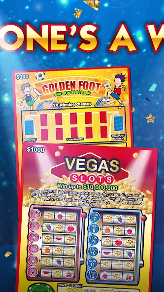 Lottery Scratch Off - Mahjong  [МОД Много монет] Screenshot 2