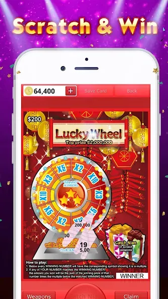 Lottery Scratch Off - Mahjong  [МОД Много монет] Screenshot 5