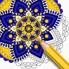 Скачать взломанную Mandala Coloring Book Game (Мандала Книга раскрасок  Игра)  [МОД Unlimited Money] - полная версия apk на Андроид