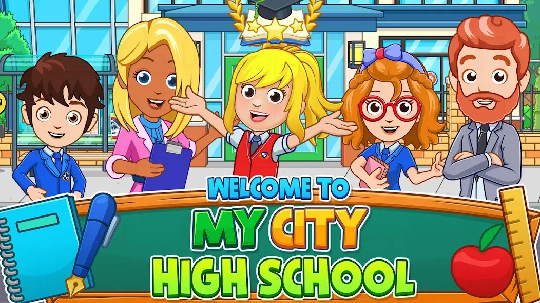 My City : High School (Мой город)  [МОД Бесконечные деньги] Screenshot 1