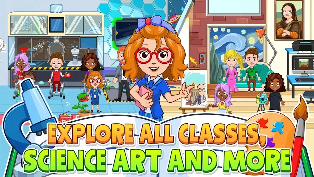 My City : High School (Мой город)  [МОД Бесконечные деньги] Screenshot 3