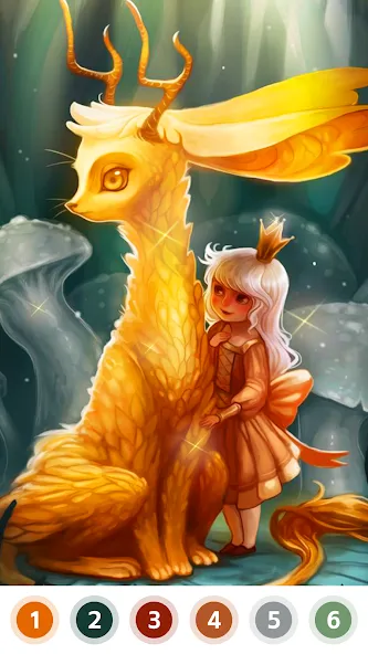 Myth & Fairy Color by Number  [МОД Unlocked] Screenshot 3