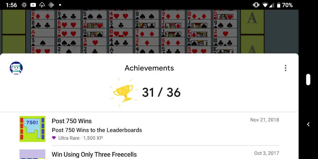 FreeCell with Leaderboards (Фрикел с таблицей лидеров)  [МОД Unlocked] Screenshot 4