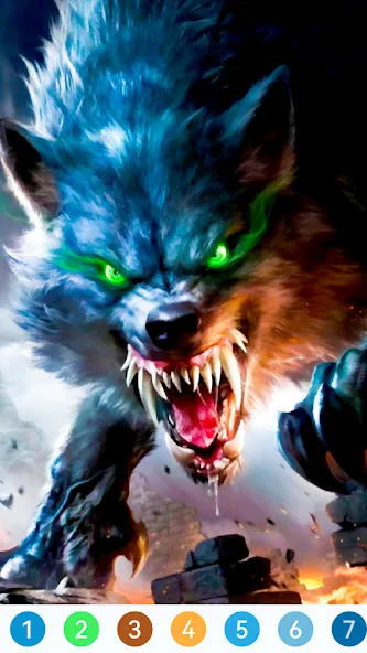 Animal Paint by Number Game (Анимал Пэйнт бай Намбер Гэйм)  [МОД Все открыто] Screenshot 3