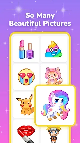 Pixel Coloring-Color by number  [МОД Unlocked] Screenshot 1