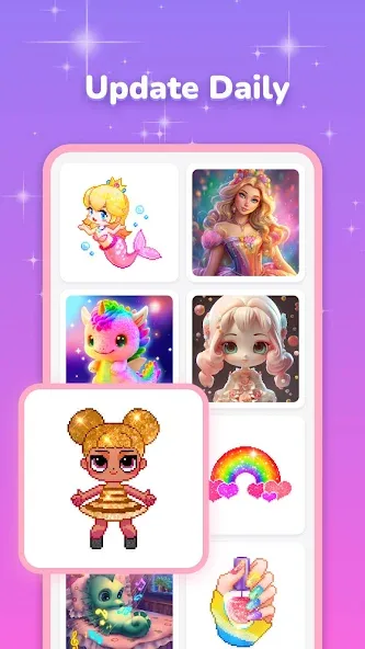 Pixel Coloring-Color by number  [МОД Unlocked] Screenshot 2