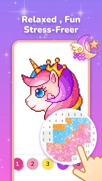 Pixel Coloring-Color by number  [МОД Unlocked] Screenshot 3