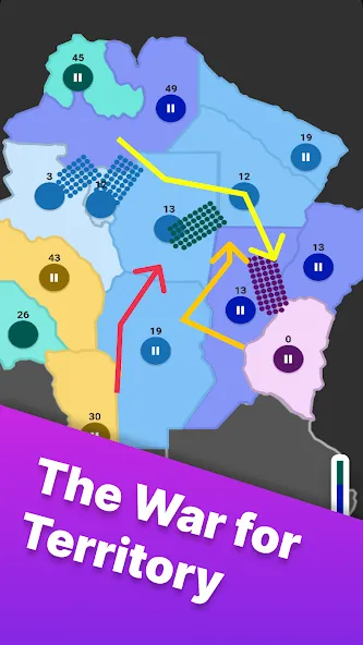 Territory games: tactics war (Тактикс ио)  [МОД Menu] Screenshot 1