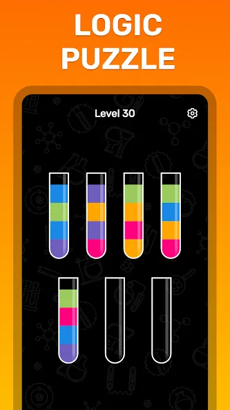 Water Sort Puzzle Color Game  [МОД Mega Pack] Screenshot 4
