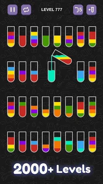 Water Sort Puzzle - Sort Color  [МОД Mega Pack] Screenshot 2