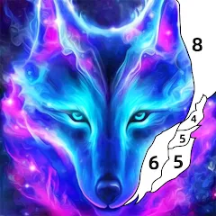 Взлом Wolf Coloring Book Color Game (Вульф Колоринг Бук Колор Гейм)  [МОД Menu] - полная версия apk на Андроид