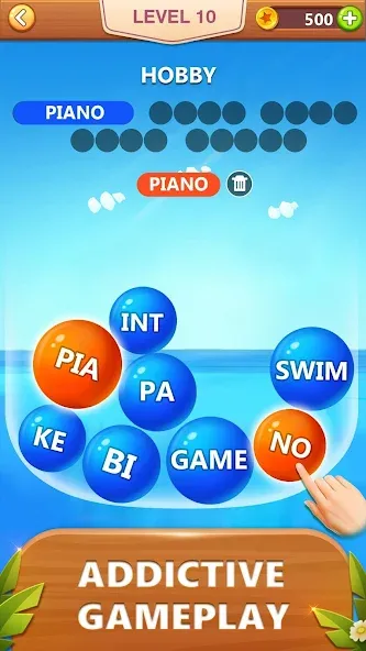 Word Bubble Puzzle - Word Game  [МОД Mega Pack] Screenshot 2